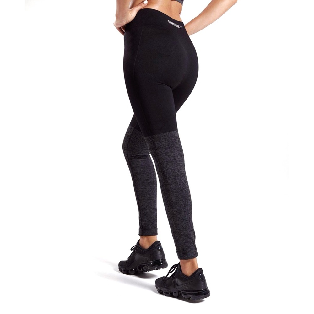 Gymshark TwoTone Seamless Leggings Black